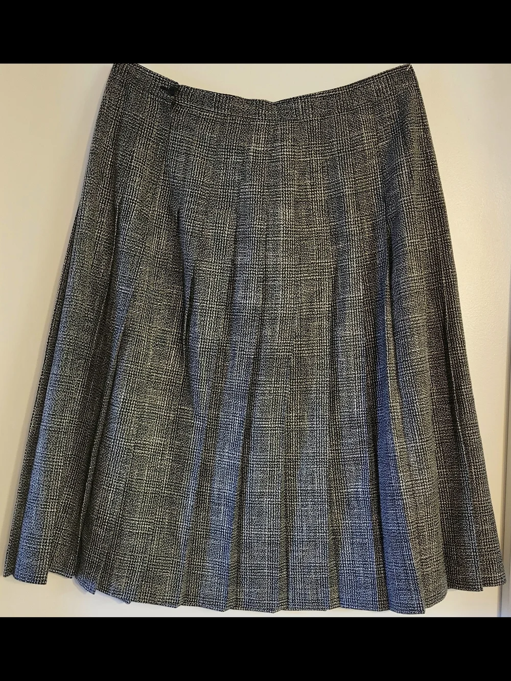 Maggie McNaughton Black White Pleated Skirt Size 18 USA Made Vintage - Picture 5 of 5